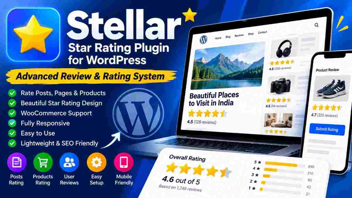 Stellar – Advanced Star Rating &amp; Review Plugin for WordPress