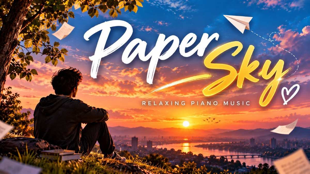 Paper Sky 🌤️ | Emotional Relaxing Piano Music | Peaceful Ambient Instrumental for Study, Sleep &amp; Relaxation