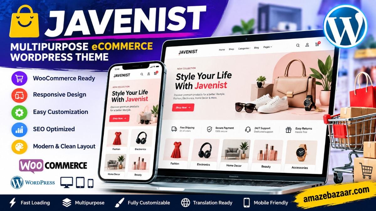 Javenist – Multipurpose eCommerce WordPress Theme | WooCommerce Responsive Store Theme