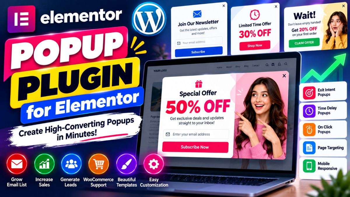Popup Plugin for Elementor – Create High-Converting Popups, Lead Forms &amp; Marketing Campaigns