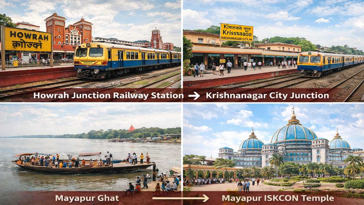 how to go mayapur iskcon from kolkata