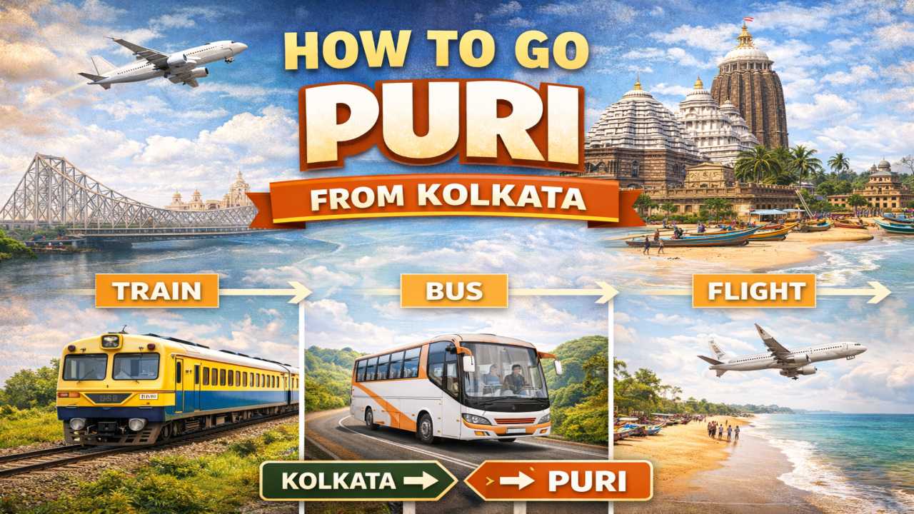 how to go puri from kolkata