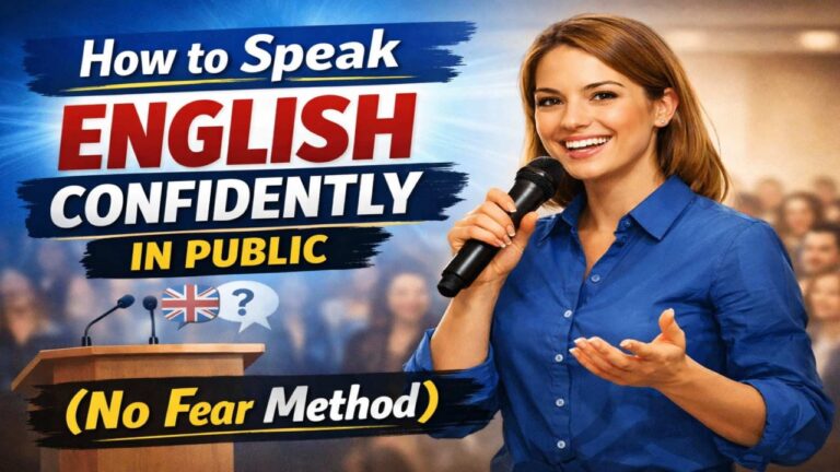 How to Speak English Confidently in Public: The "No Fear" Method