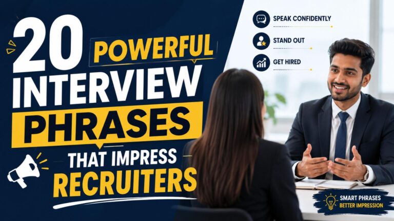 20 Powerful Interview Phrases That Impress Recruiters (With Real Examples)
