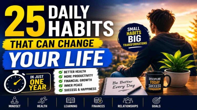 25 Daily Habits That Can Change Your Life in One Year