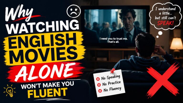 Why Watching English Movies Alone Won't Make You Fluent