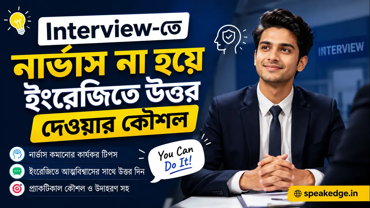Interview-তে নার্ভাস না হয়ে ইংরেজিতে উত্তর দেওয়ার কৌশল