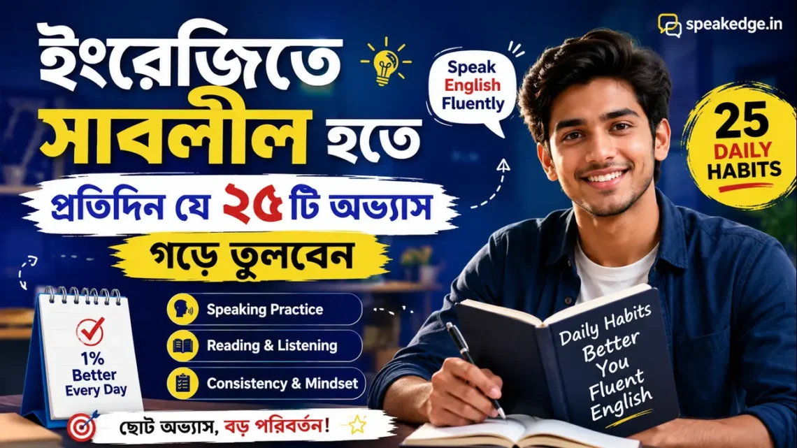 ইংরেজিতে সাবলীল হতে প্রতিদিন যে ২৫টি অভ্যাস গড়ে তুলবেন | SpeakEdge