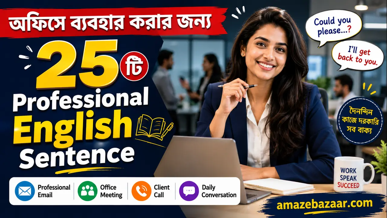 অফিসে ব্যবহার করার জন্য ২৫টি Professional English Sentence