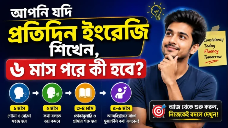 আপনি যদি প্রতিদিন ইংরেজি শিখেন, ৬ মাস পরে কী হবে