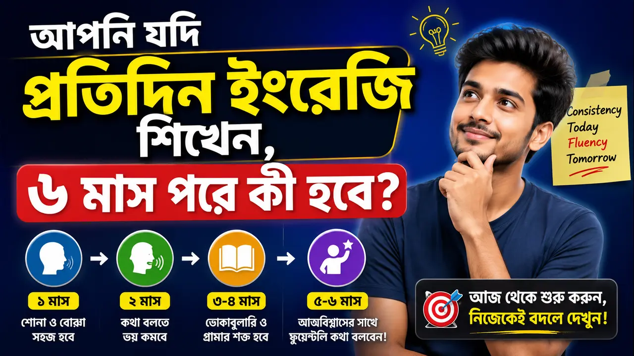 আপনি যদি প্রতিদিন ইংরেজি শিখেন, ৬ মাস পরে কী হবে