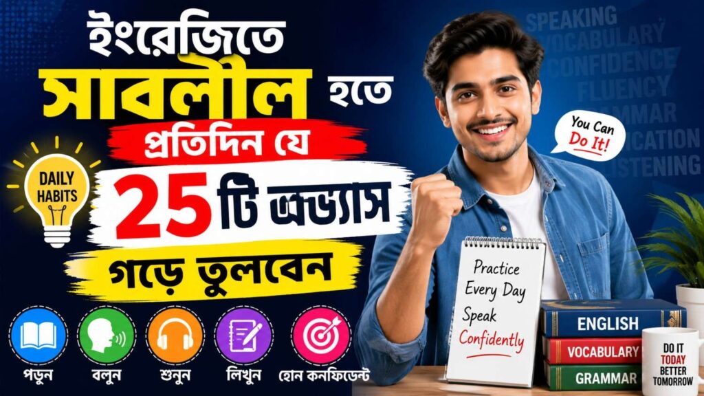 ইংরেজিতে সাবলীল হতে প্রতিদিন যে ২৫টি অভ্যাস গড়ে তুলবেন