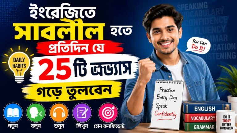 ইংরেজিতে সাবলীল হতে প্রতিদিন যে ২৫টি অভ্যাস গড়ে তুলবেন