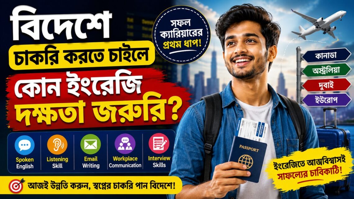 বিদেশে চাকরি করতে চাইলে কোন ইংরেজি দক্ষতা জরুরি