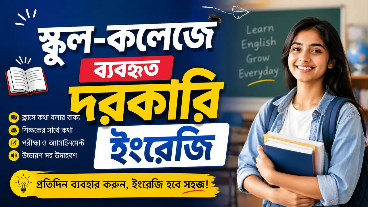 স্কুল-কলেজে ব্যবহৃত দরকারি ইংরেজি