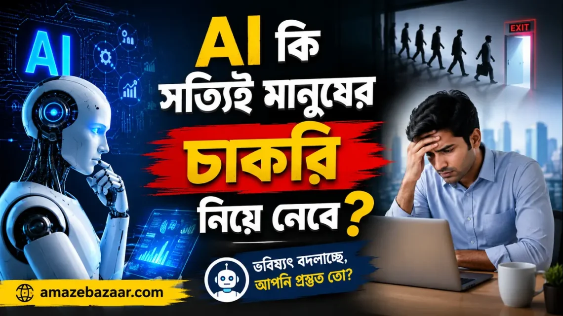 AI কি সত্যিই মানুষের চাকরি নিয়ে নেবে – বাস্তবতা, নতুন সুযোগ এবং ভবিষ্যতের প্রস্তুতি