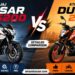 Bajaj Pulsar NS200 and KTM Duke 200 parked side by side comparison