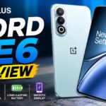 OnePlus Nord CE6 smartphone in Fresh Blue showing its 6.78-inch AMOLED display