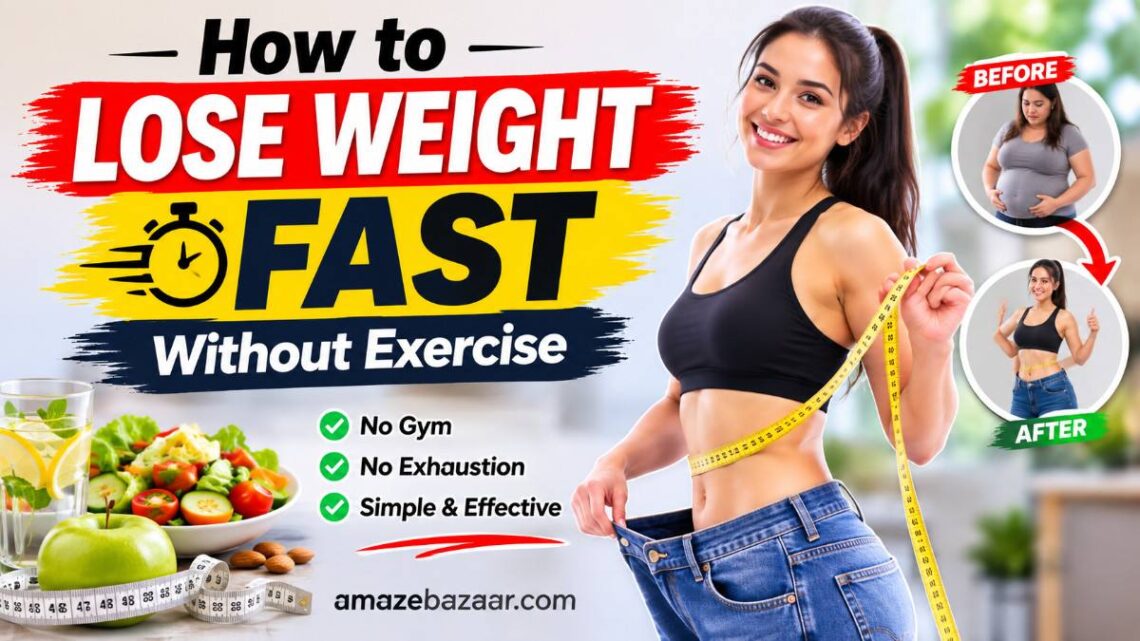 Woman preparing a healthy plate of vegetables and lean protein as part of a weight loss routine without exercise