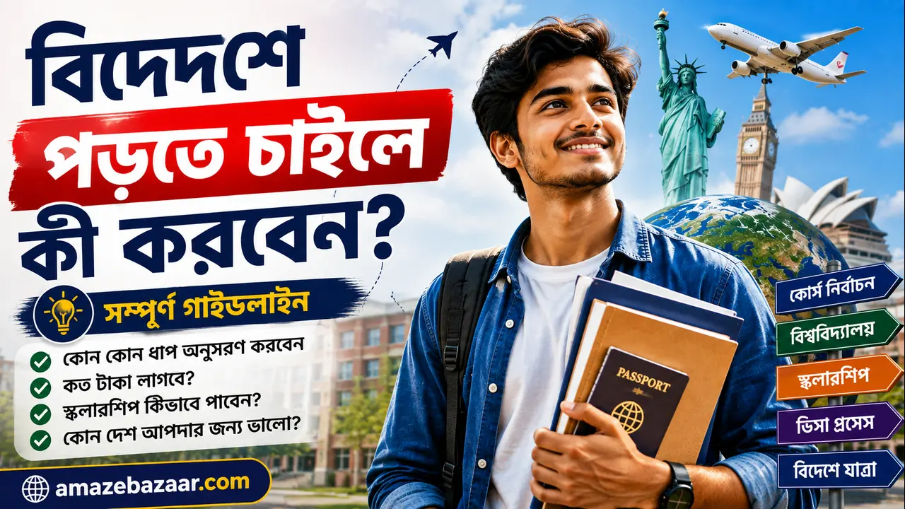 বিদেশে পড়তে চাইলে কী করবেন