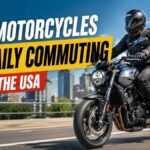 Best motorcycles for daily commuting in the USA parked on a city street