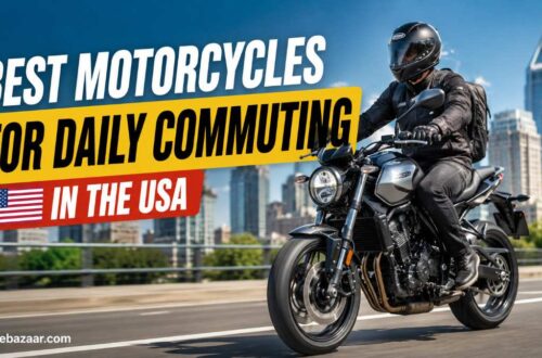 Best motorcycles for daily commuting in the USA parked on a city street